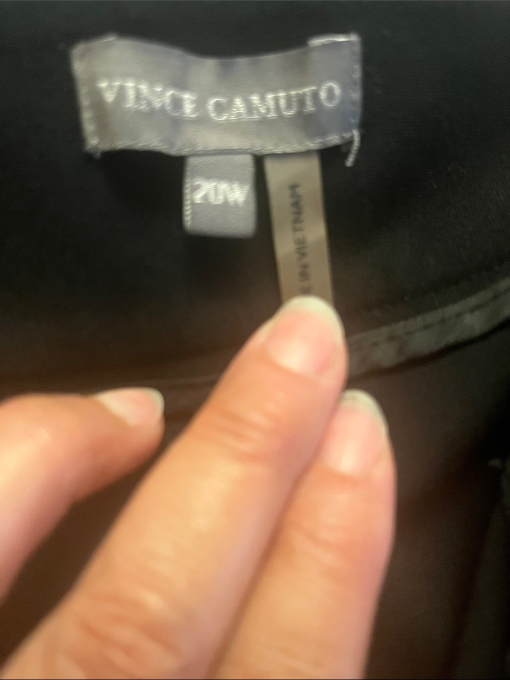 Black Classic Straight Dress Pants by Vince Camuto - Picture 5 of 5